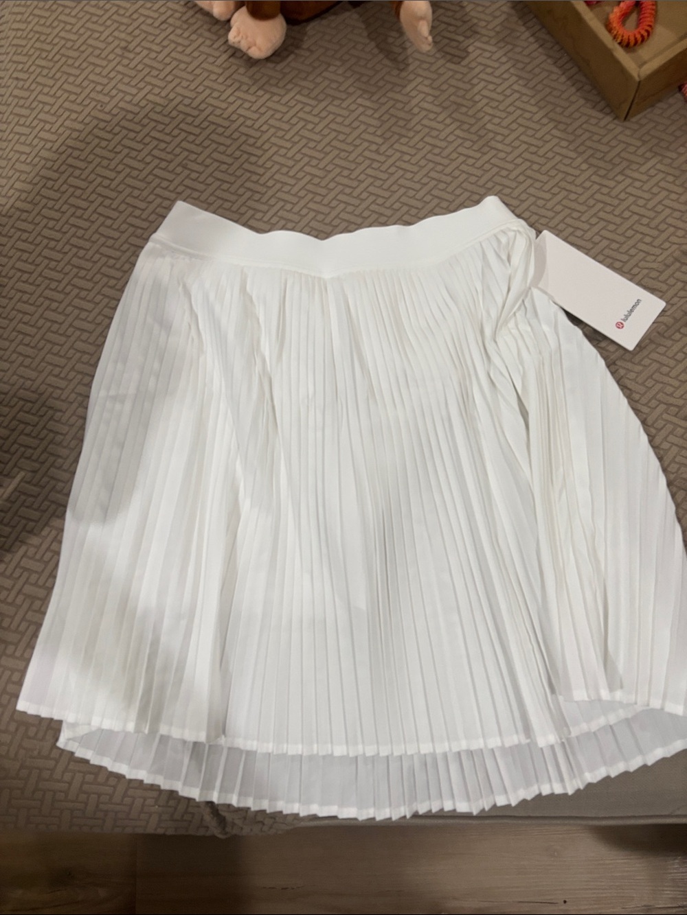 lululemon athletica White Pleated Skater Skirt